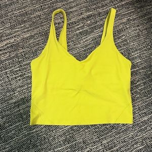 Lulu Lemon, yellow/neon yellow, size 4, align tank